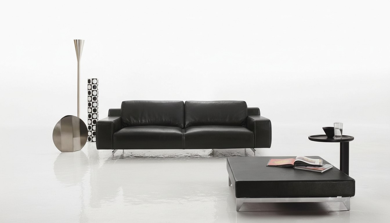 Three seater luxury sofa 3 seater sofas seat design couch furniture style leather black