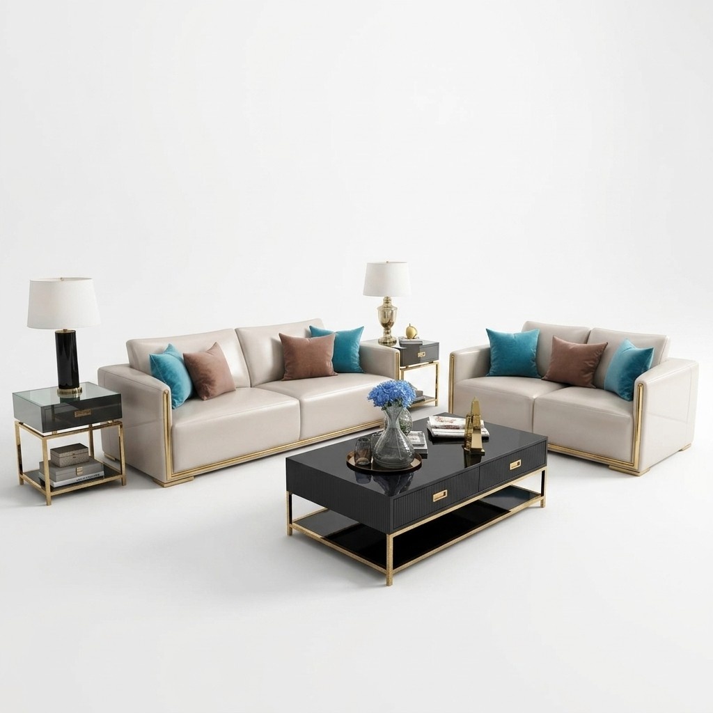 Three Seater Couch Upholstery Design Sofa 3 Seat Sofas Room Furniture Modern Leather