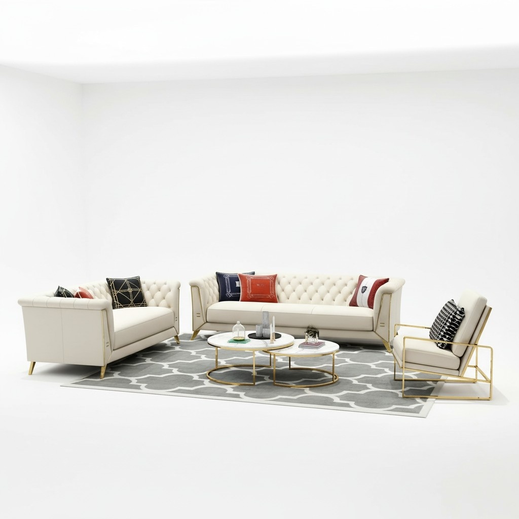 Three Seater Couch Upholstery Design Sofa Modern 3 Seat Sofas Room Furniture White