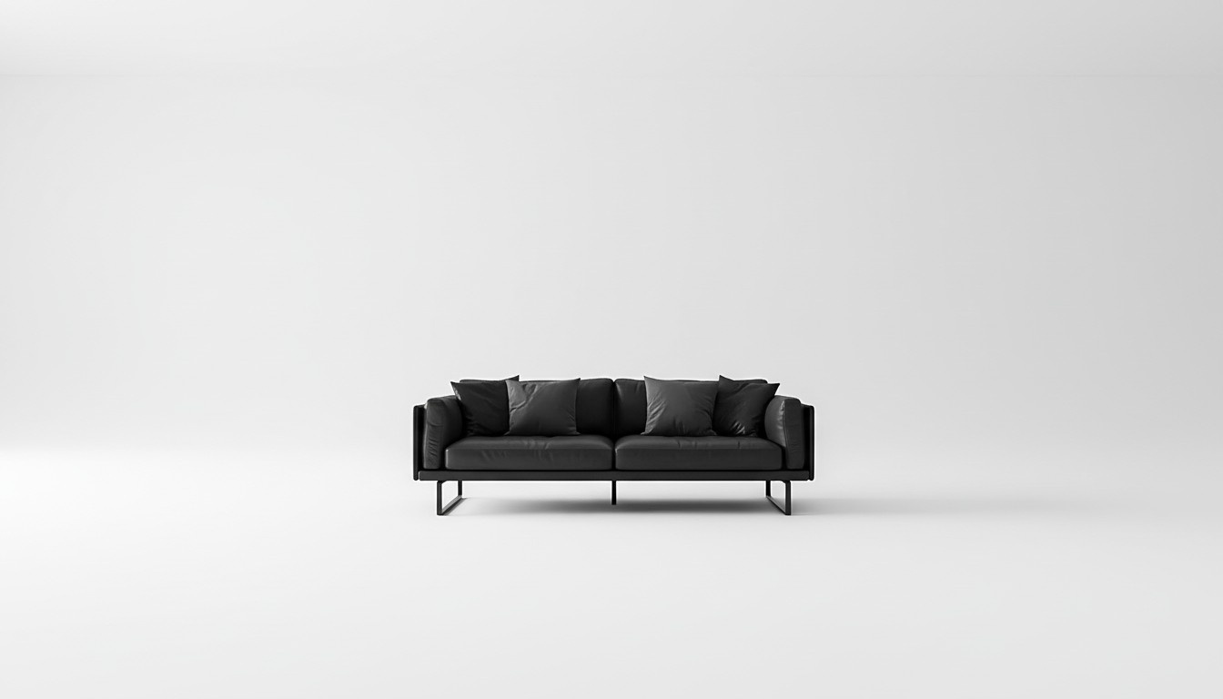 Three Seater Couch Upholstery Design Sofa Modern 3 Seat Sofas Room Furniture Black