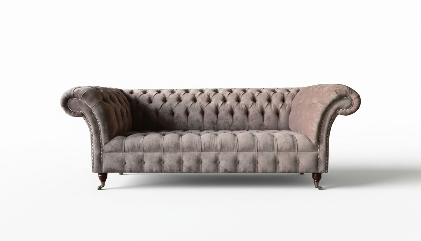 Three-Seater Couch Upholstered Design Sofa Modern 3-Seater Sofa Room Furniture 255cm Seat