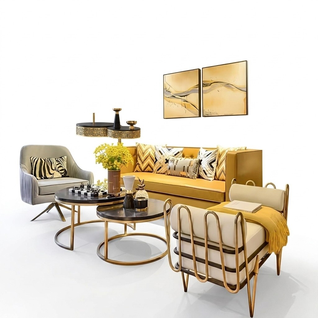 Three Seater Couch Upholstery Design Sofa 3 Seat Sofas Room Furniture Yellow Modern