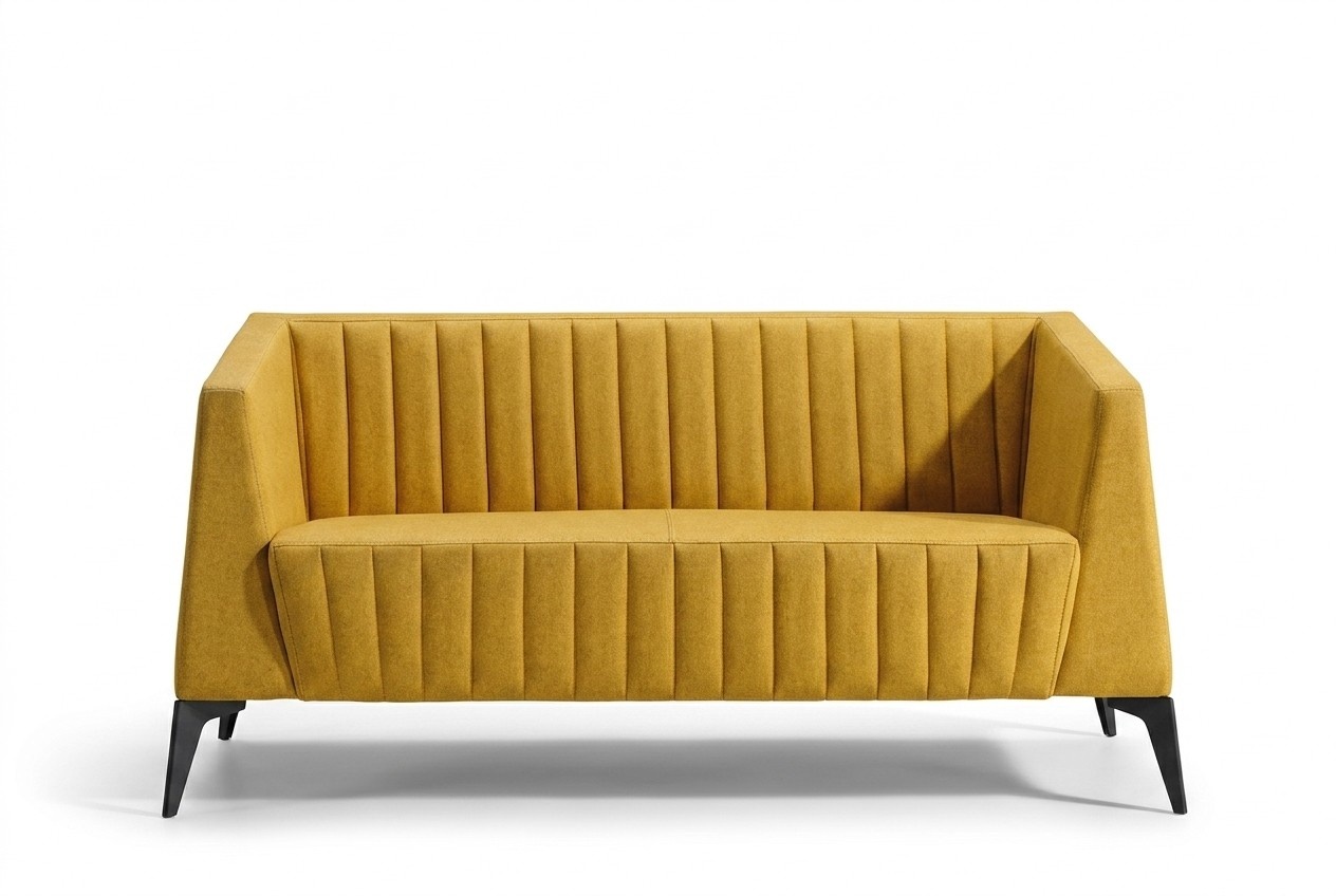 Three-seater Couch Upholstered Design Sofa Modern 3-Seater Upholstered Office Furniture