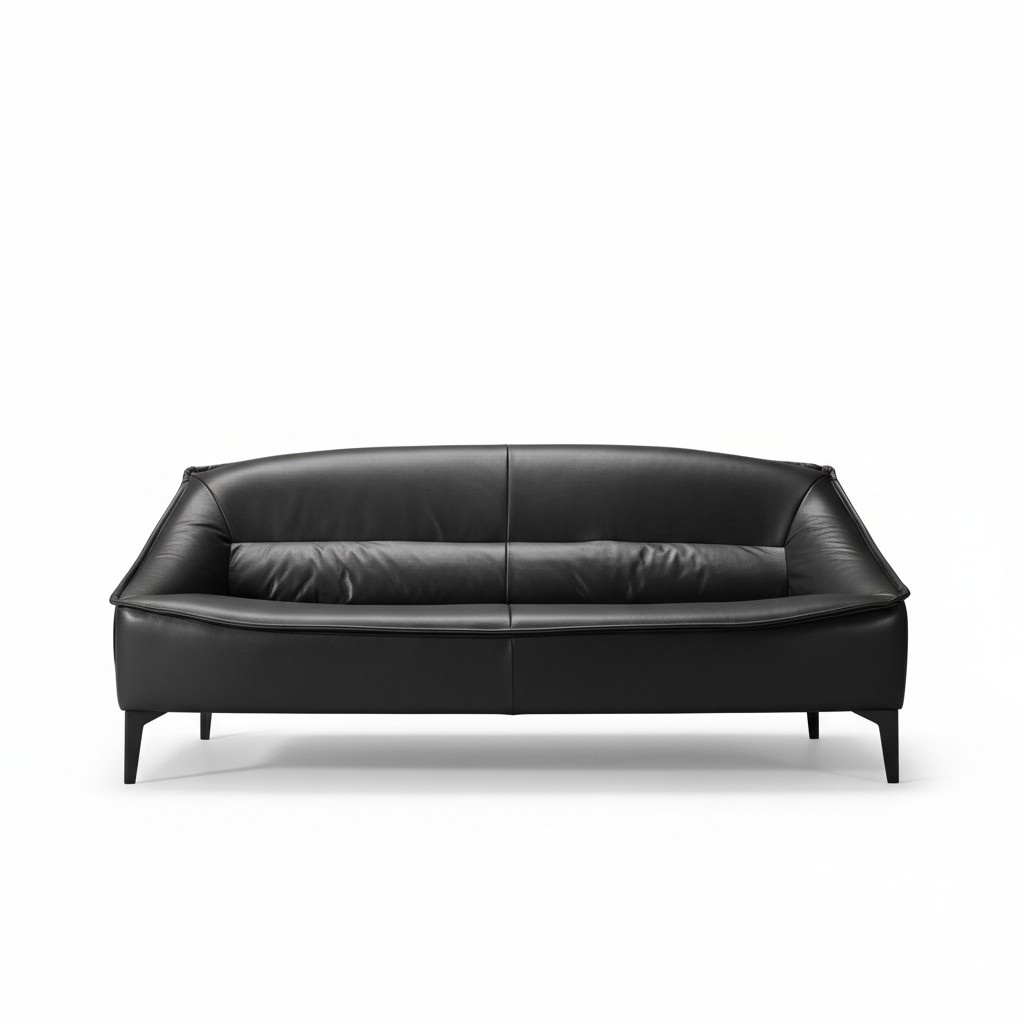 Three seater luxury sofa 3 seater sofas seat leather design couch furniture style black