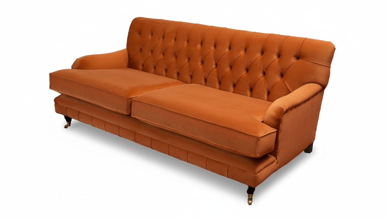 Three Seater Sofa 3 Seat Fabric Chesterfield Modern Design Living Room Couch