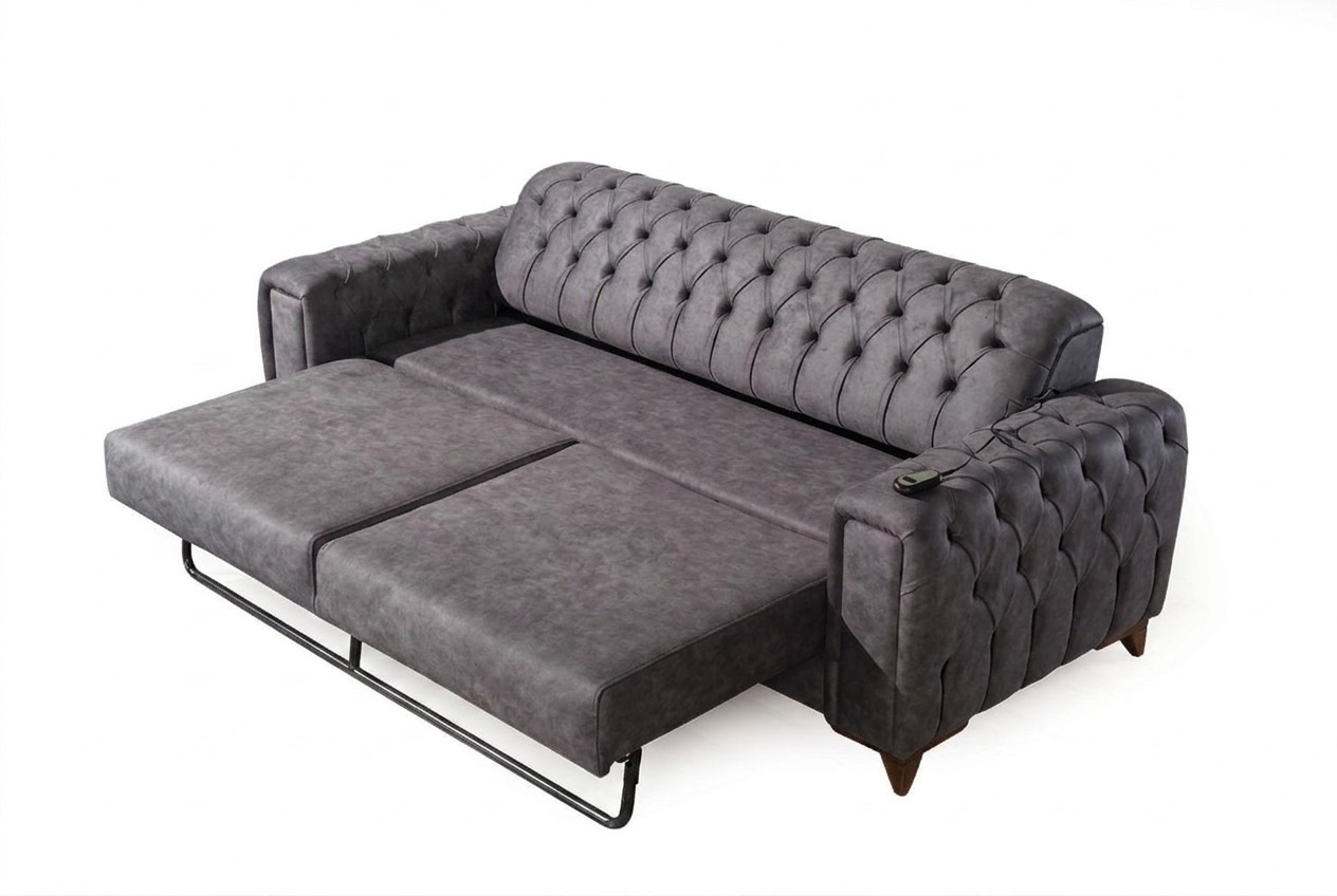 Three Seater Sofa 3 Seater Sofas Armchair Fabric Couch Furniture Textile Colour Grey