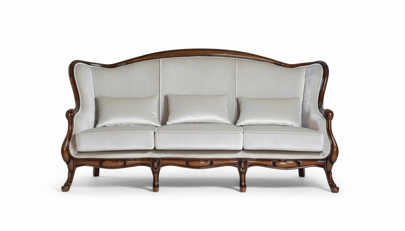 Three seater sofa 3 seater luxury fabric gray living room classе brown