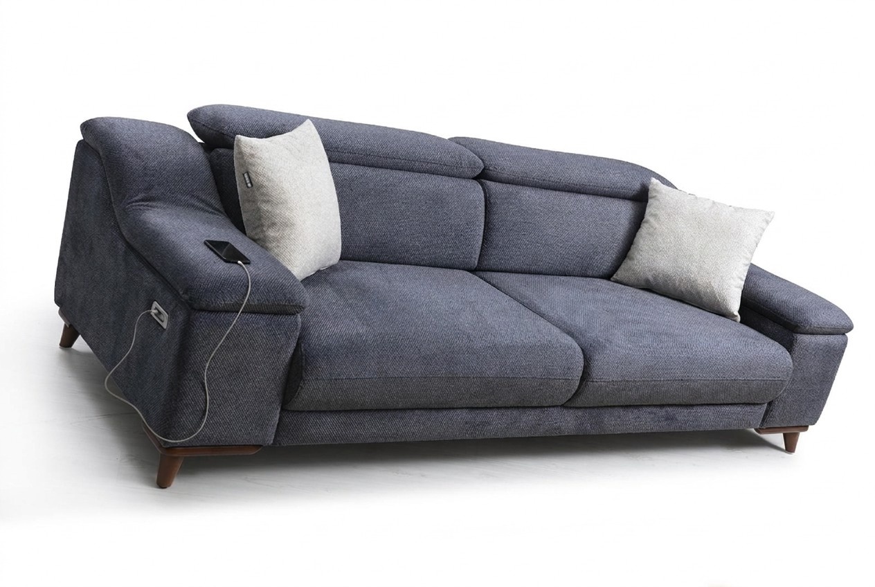 Three-seater sofa couch living room upholstered furniture textile modern new furniture