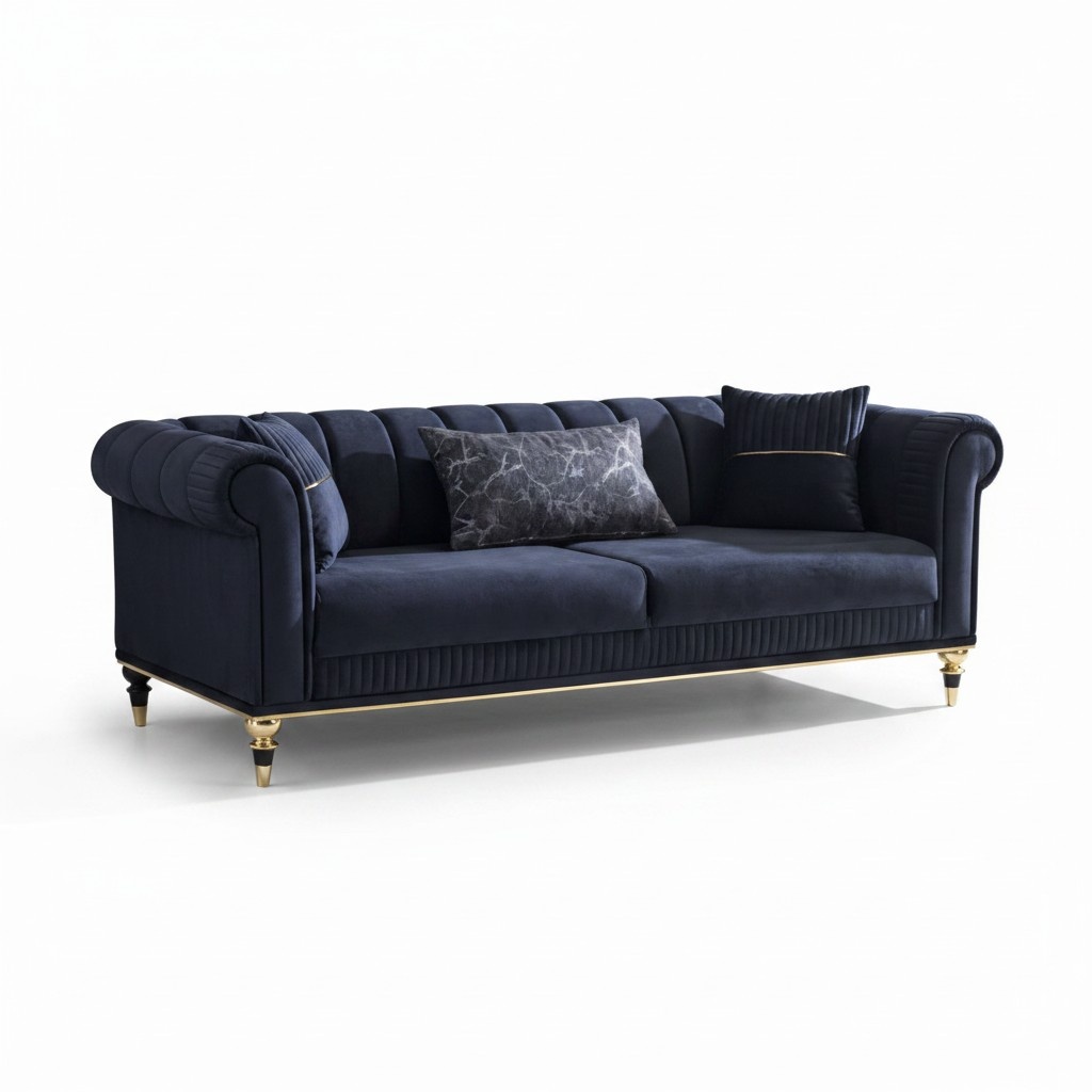 Three-seater sofa modern upholstered furniture living room design sofa 3 seater
