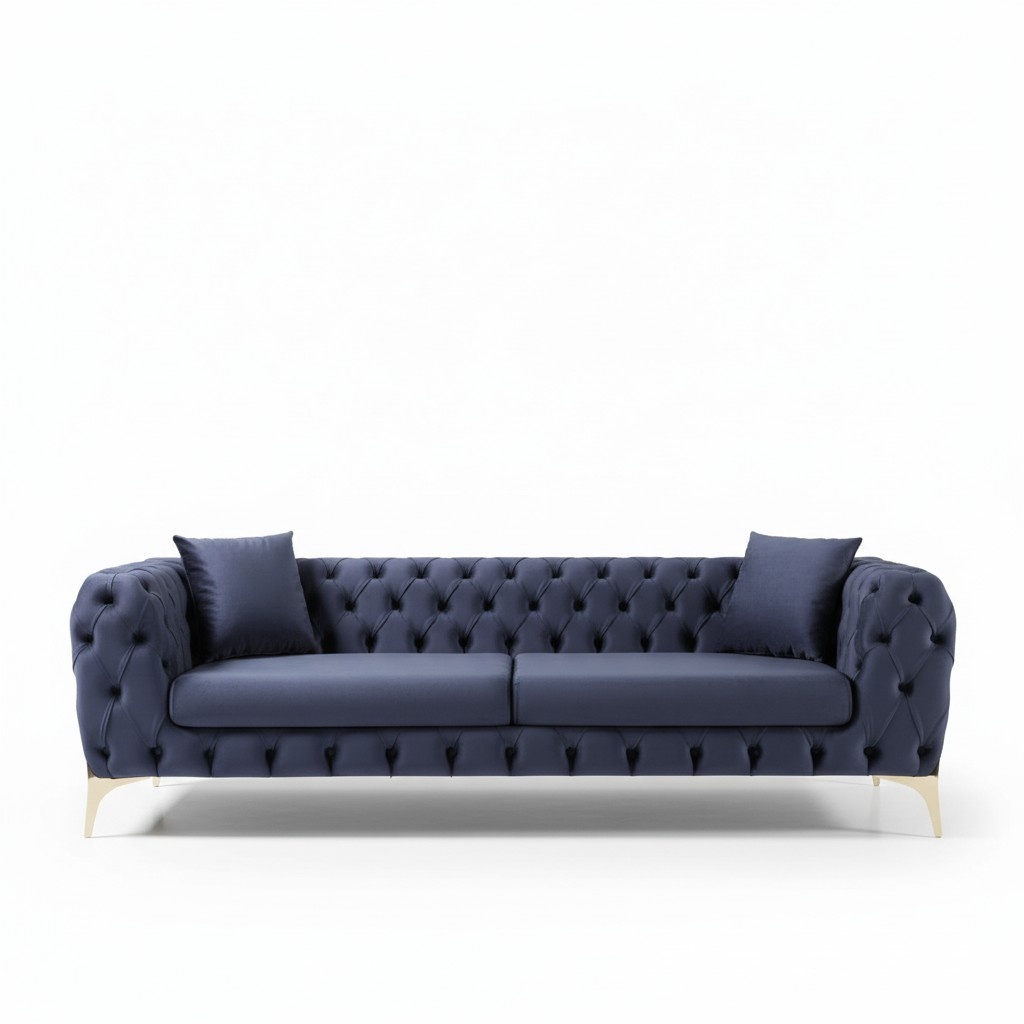 Three Seater Sofa Luxury Chesterfield 3 Seater Couches Blue Sofas Velvet New Couch