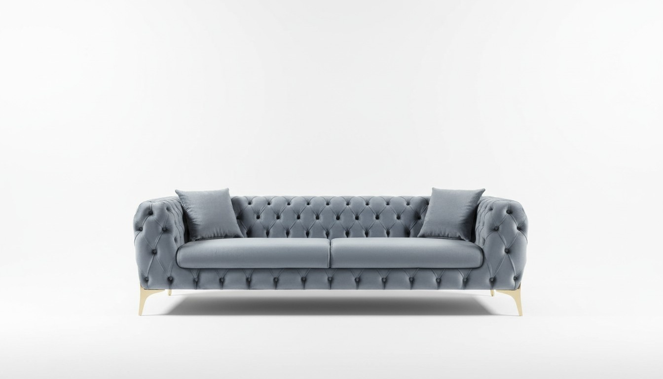 Three Seater Sofa Luxury Chesterfield 3 Seater Couches Grey Sofas Velvet New Couch