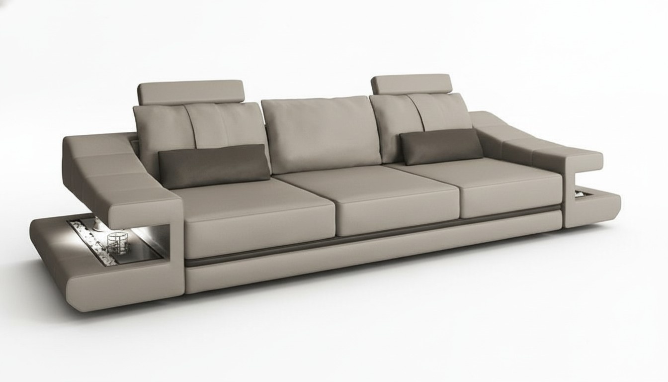Three Seater Sofa Sofas Upholstered Furniture Living Room Design Fabric Textile Couches Furniture