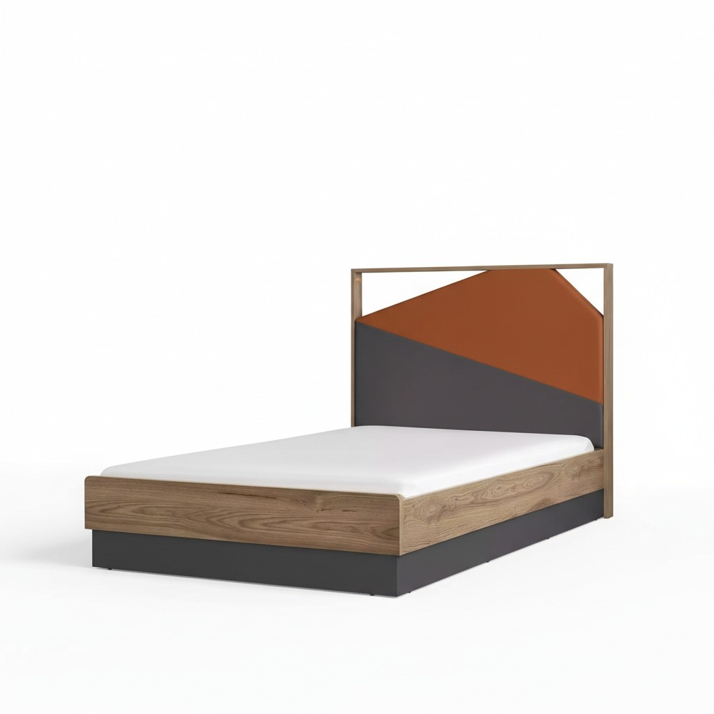 Children\'s bed Bed 120 cm bed frame children\'s room wood bed frame grey