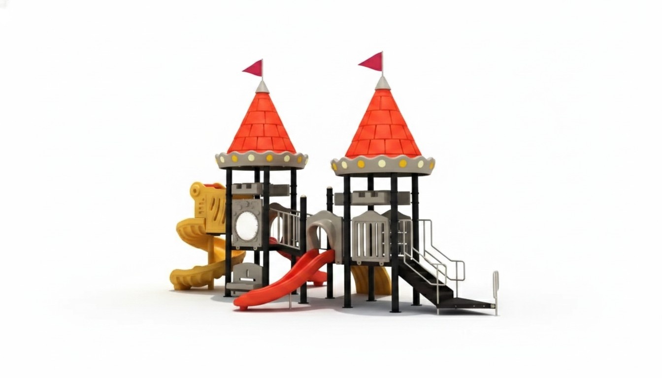 Tower Children\'s area with slides Entertainment Outdoor playground Castle
