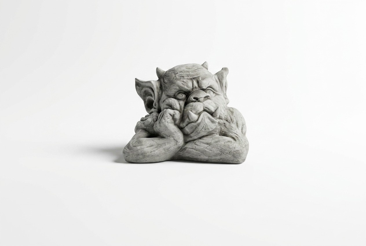 Troll 19cm sculpture design figure statue garden figures statues sculptures 025