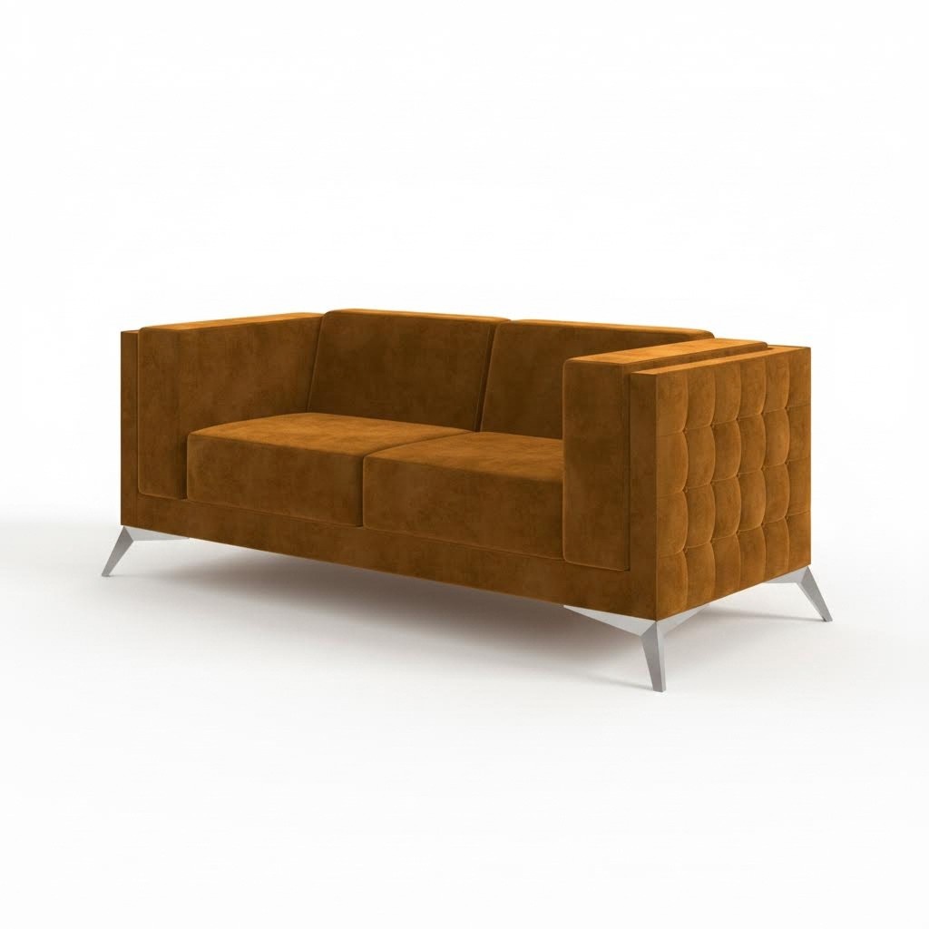 Two Seater 2 Seater Chesterfield Upholstery Couch Fabric Couches Sofa Seat Set