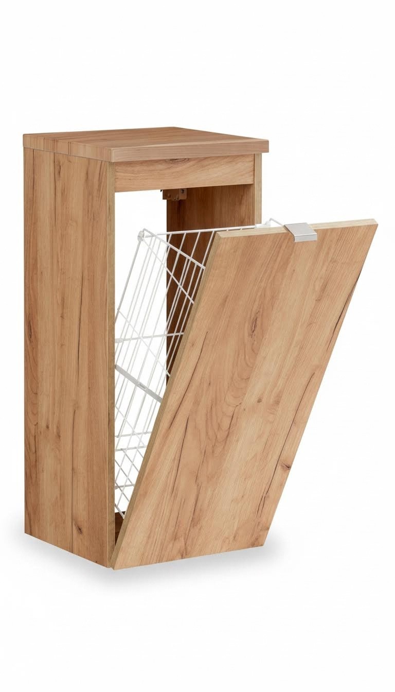 Universal wall cabinet cabinet bathroom furniture with a laundry basket laundry basket shelf