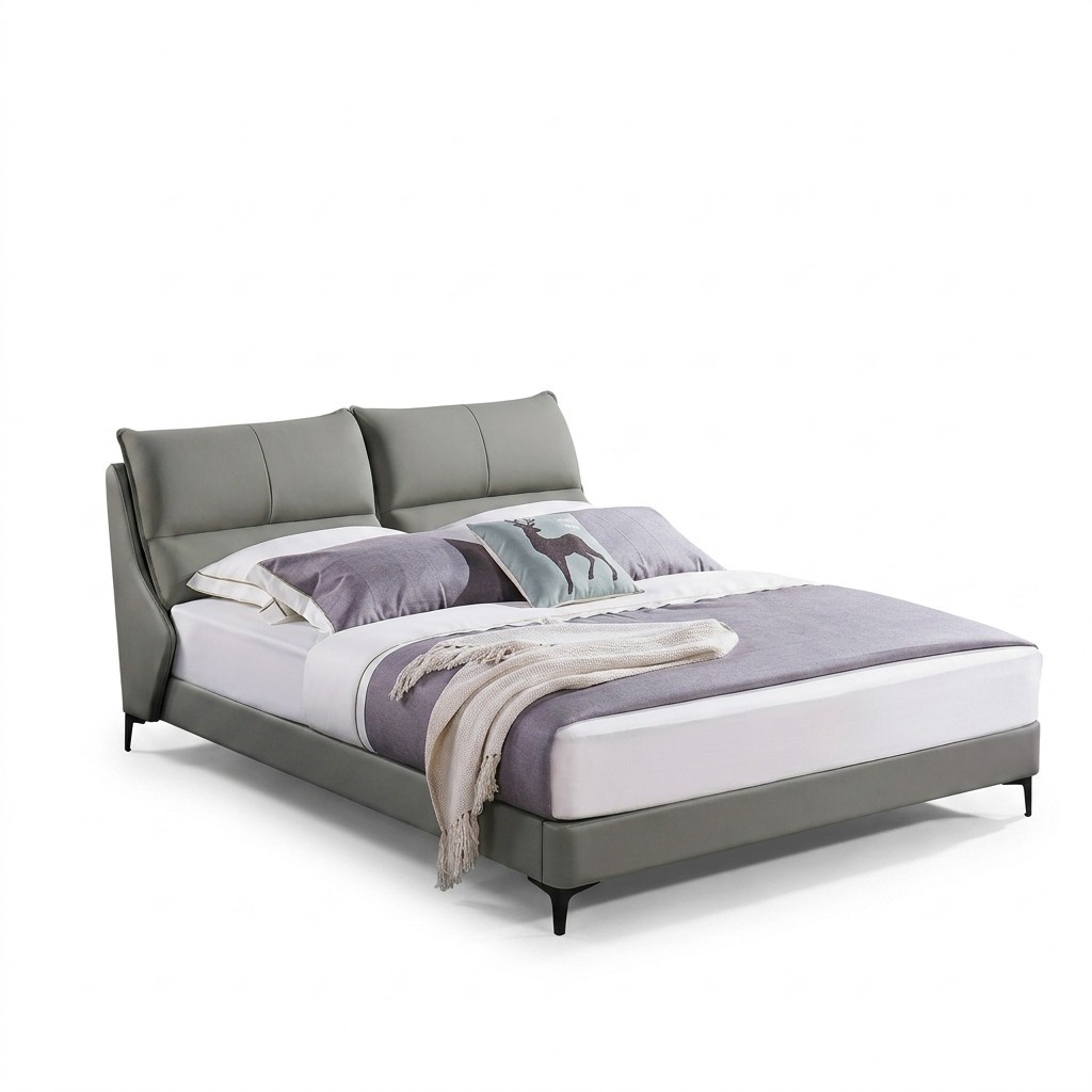 Upholstered bed beds bed upholstery designer hotel double luxury furniture 180x200cm new