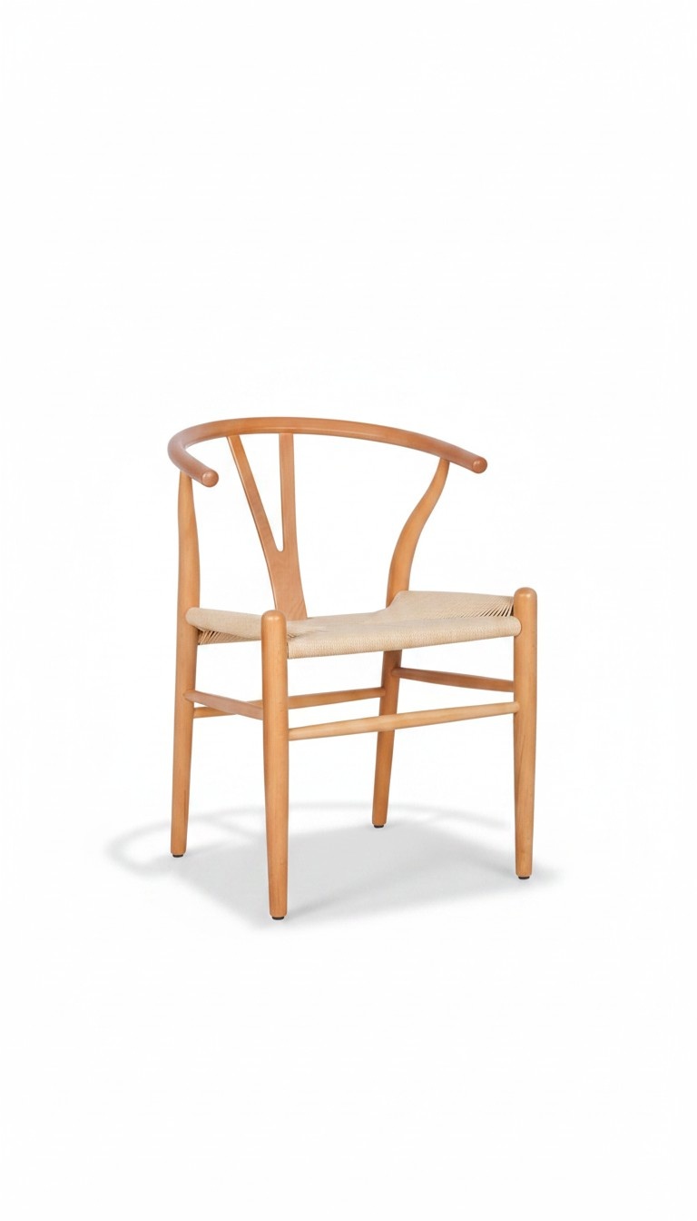 Upholstered chair Modern Design Fabric Armchair Beige Dining Room Luxury Furniture