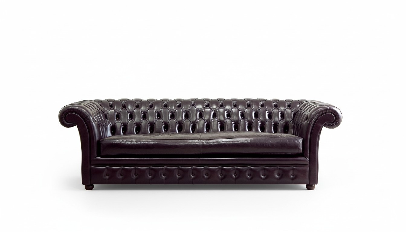 Cushion Couch Sofa Classic Chesterfield New Chesterfield 3-Seater New Kensington