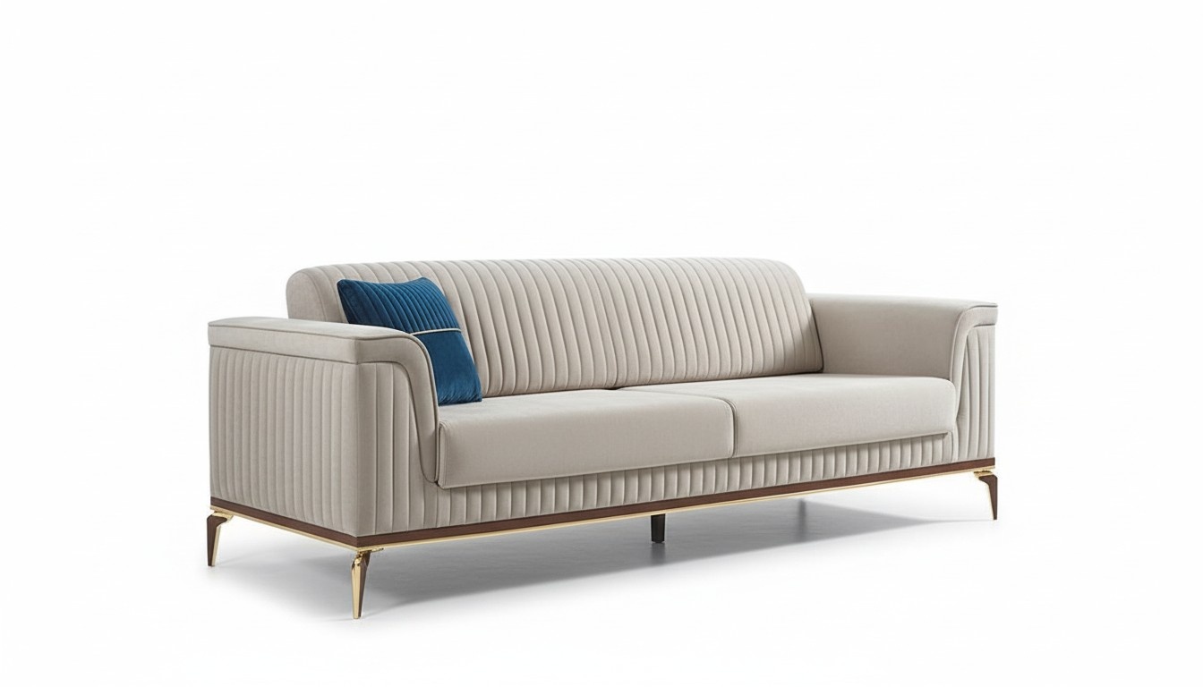 Upholstered couch three-seater sofa seating furniture upholstered furniture