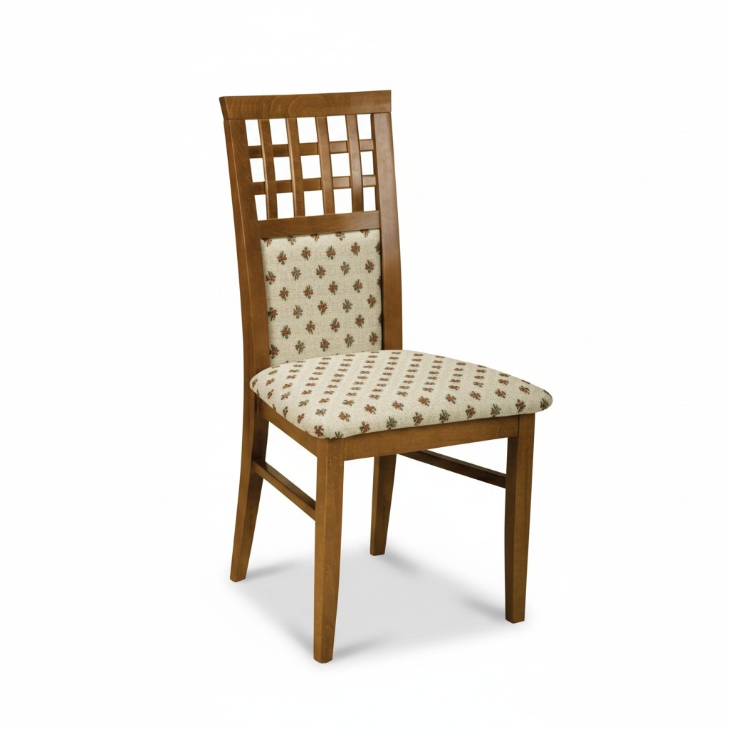 Upholstered dining room chairs 6x chair group chairs set textile fabric wood