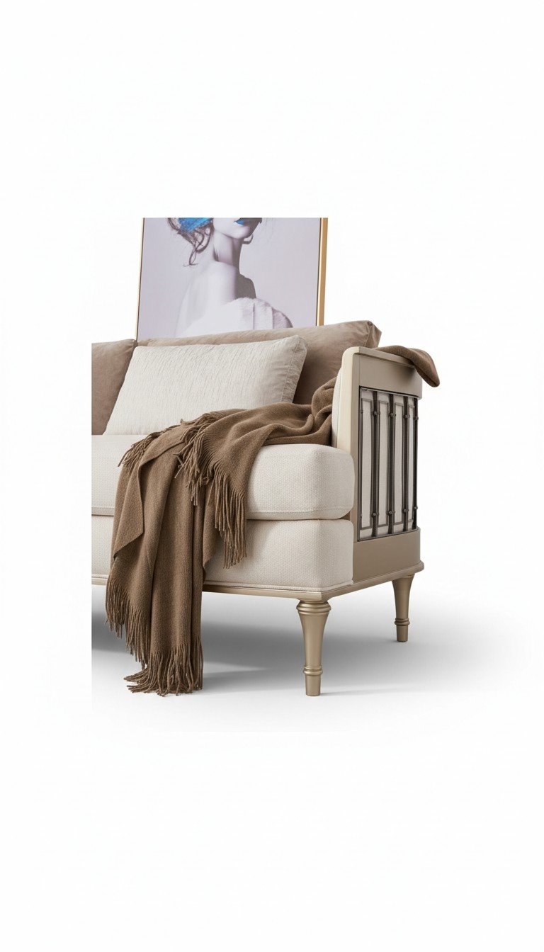 Upholstered Furniture Designer Sofa Set 311 Living Room Modern Sofa Leather Armchair