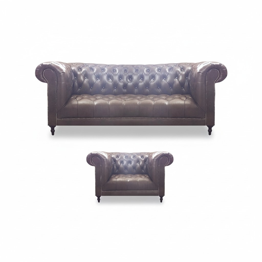 Upholstery leather upholstered furniture sofa three-seater living room sofa set armchair furnishings