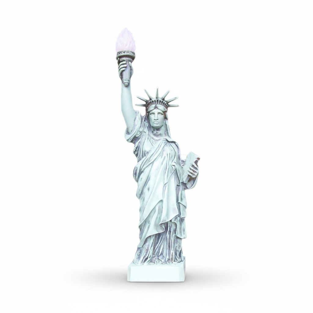 The statue of liberty statue design style decorative table lamp made of acrylic material, 96cm high
