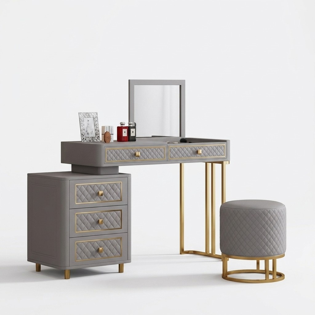 Dressing Table Chair Luxury Console Dresser Bedroom Console Table Wood