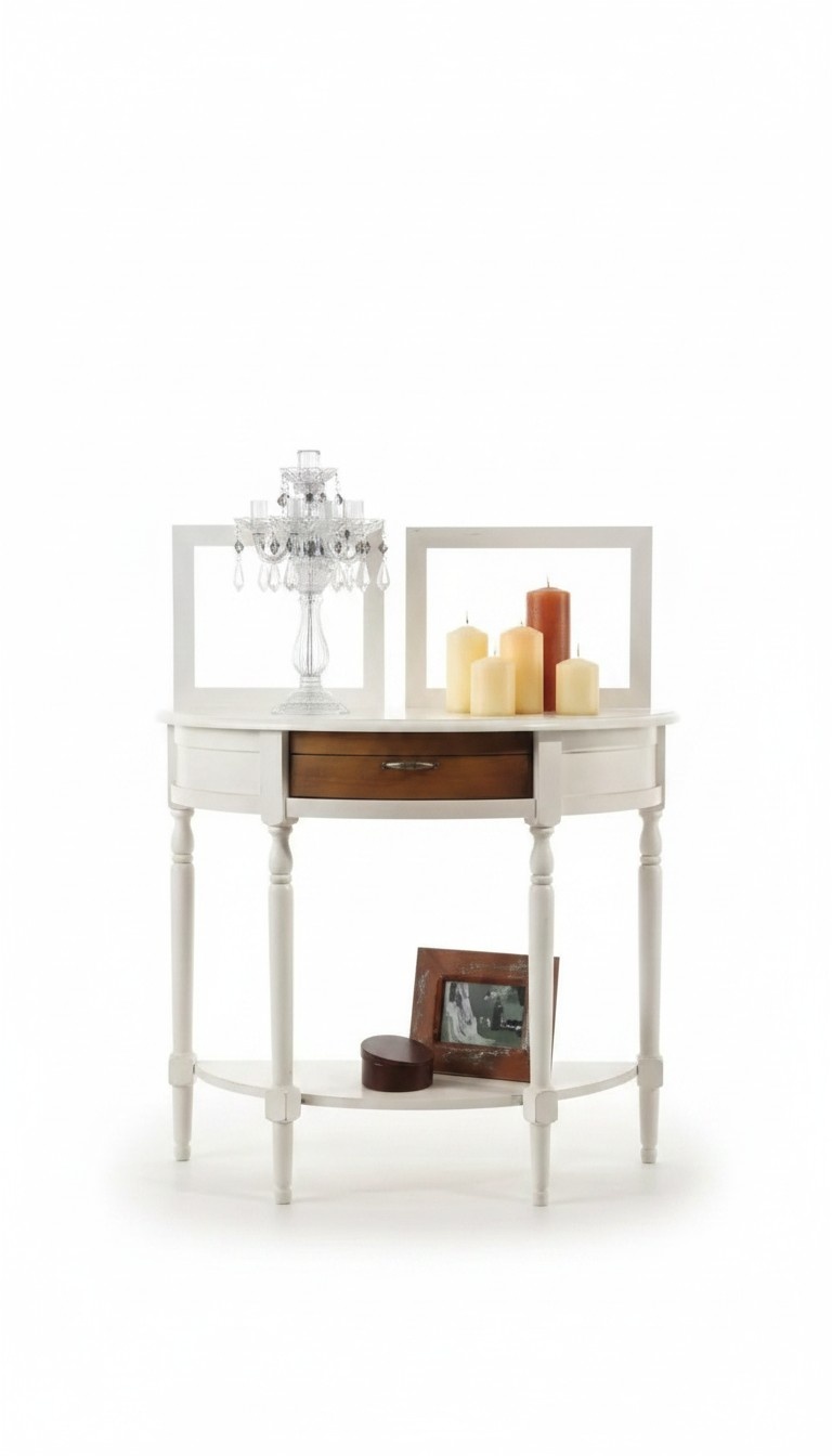 Dressing Table Console Table Luxury Wood Bedroom White