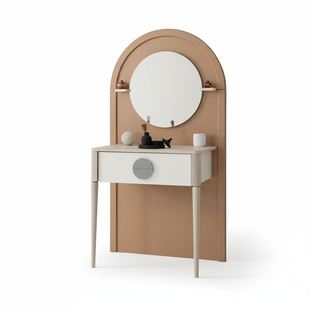 Dressing table elegant mirror drawer stylish design modern furnishings