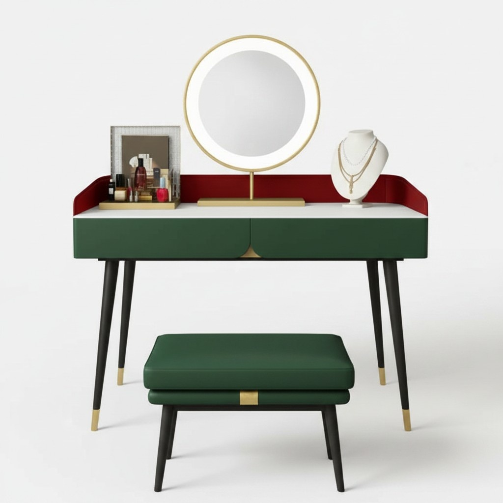 Dressing table mirror console bedroom wood table luxury new