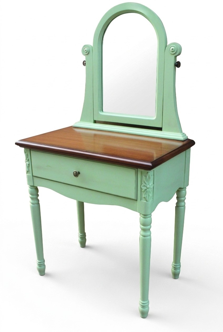 Dressing Table Mirror Stool Set Dresser Bedroom New Make Up Console Table