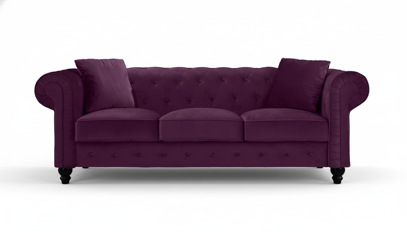 Violet Chesterfield Living Room Modern Design Couches Sofa Creative Furniture Fabric