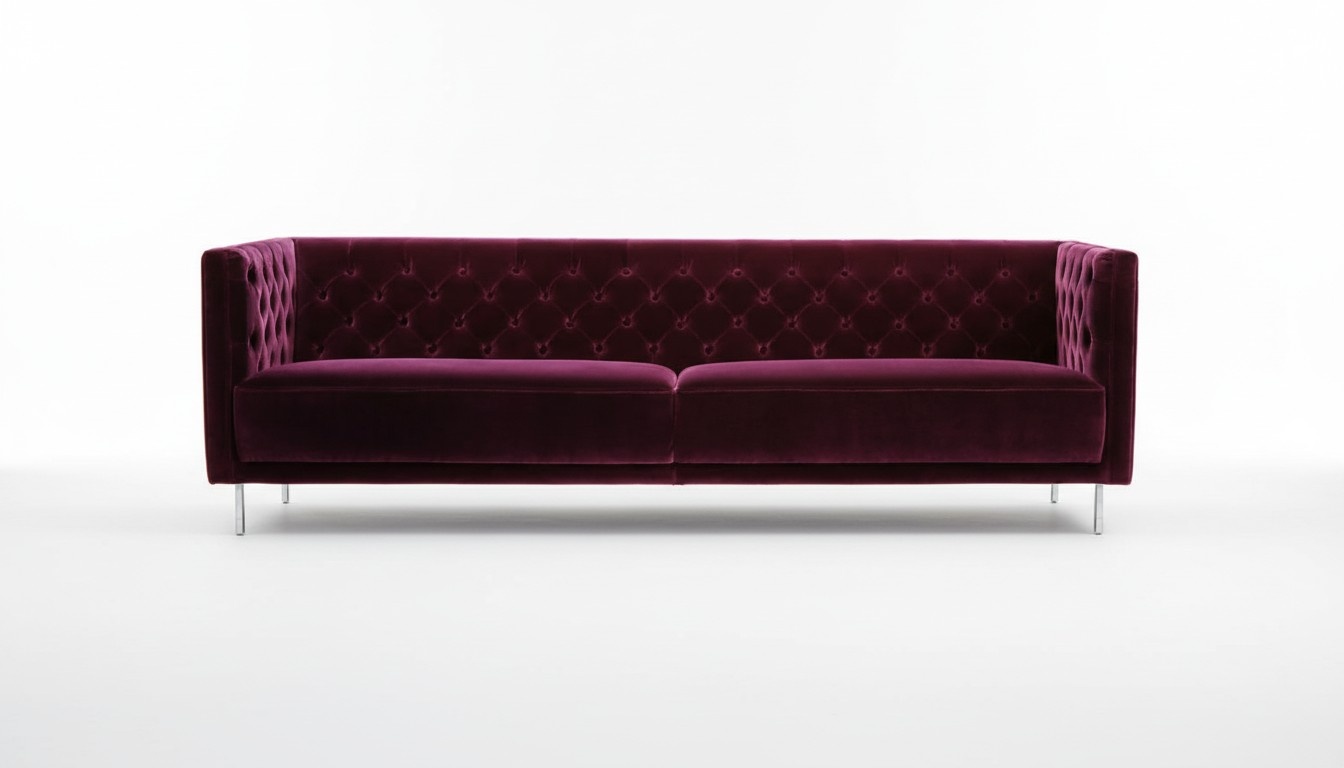 Purple Chesterfield Living Room Modern Design Sofa Italian Style Furniture Furniture