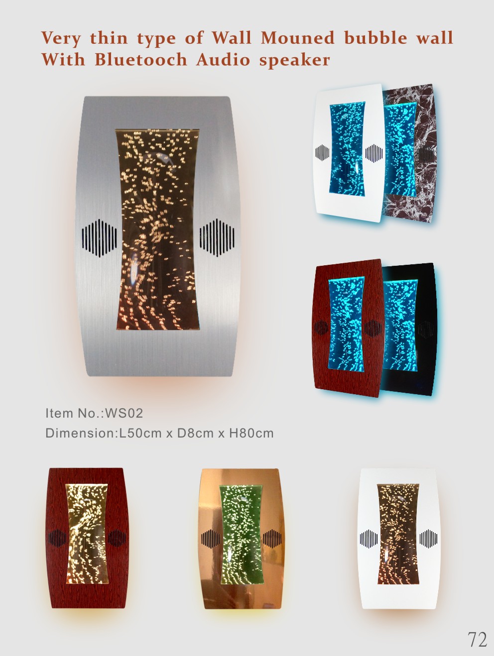 Led Water Wall Design Water Columns Waterfall Picture Frame 50x80 Water Wall New