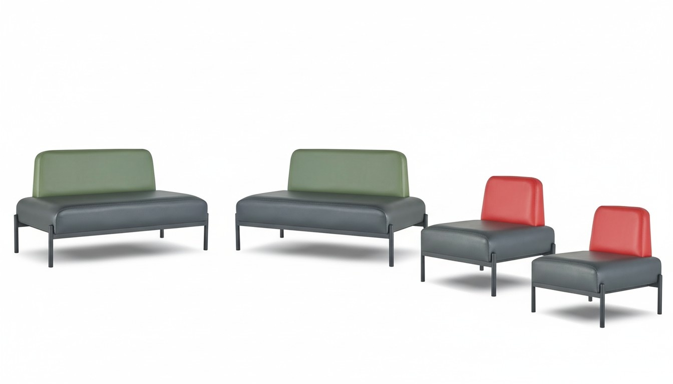 Waiting bench reception sofa lounge sofa seating bench patient reception area practice 4th