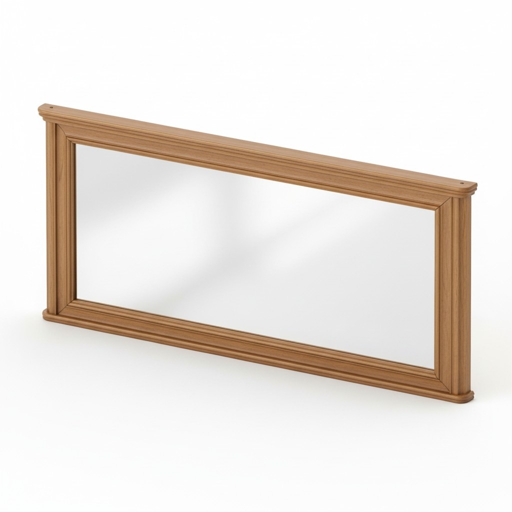 WALL MIRROR WOOD FRAME RECTANGULAR MIRROR DESIGNER Prato PR-L1