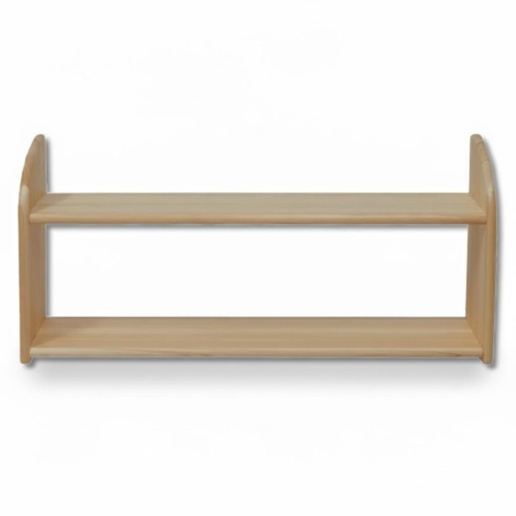 Wall shelf bookcase new solid wood pine massive office shelf storage wood new