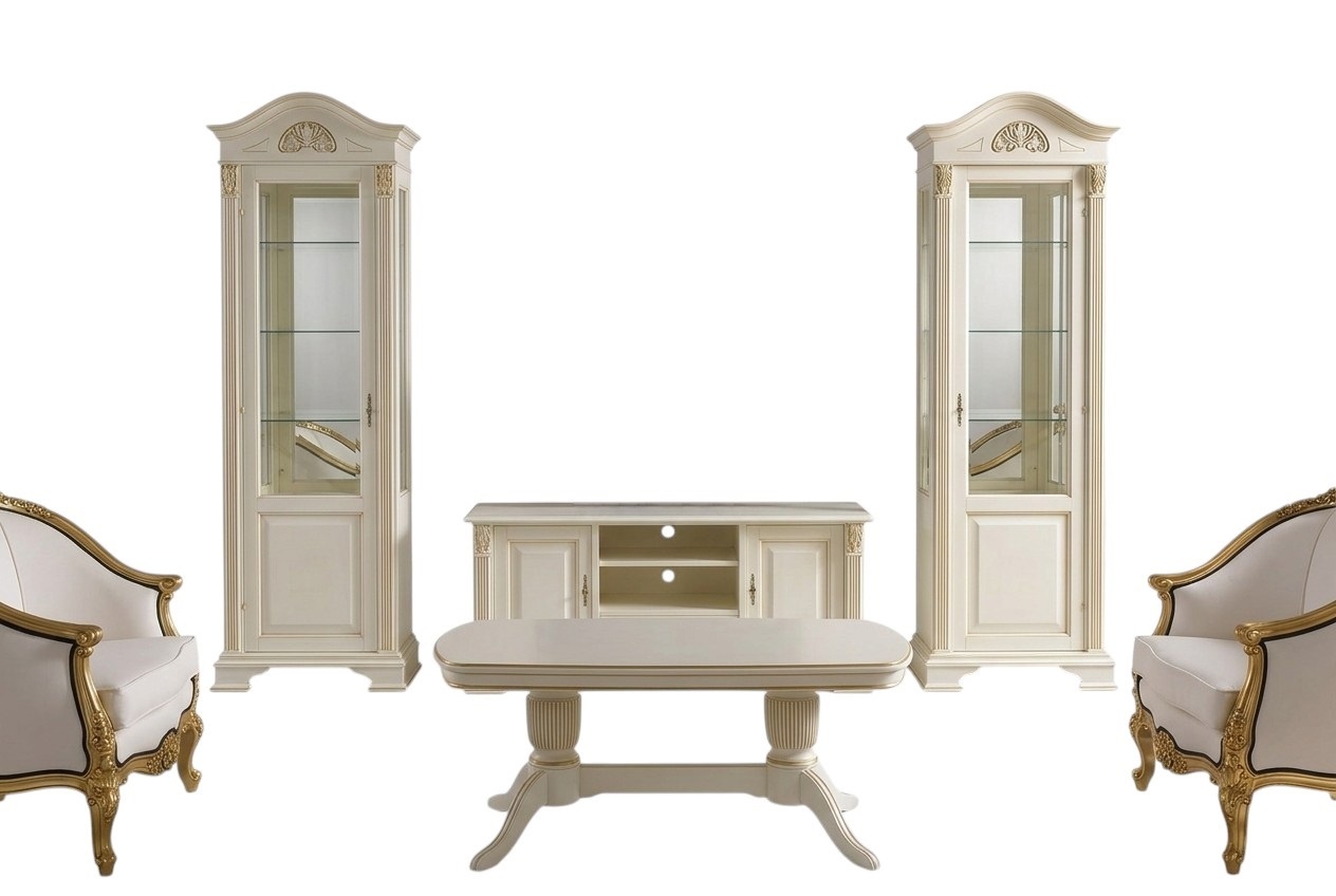 Living Wall Display Cabinet Console Wall Unit Glass Display Cabinets Living Room Real wood