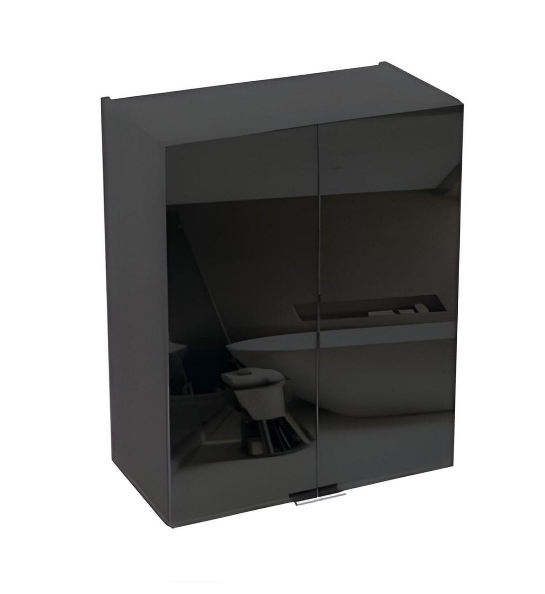 Bathroom wall cabinet bathroom wall-mounted cabinet black bathroom furniture