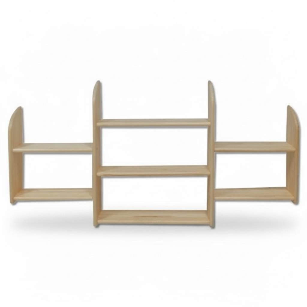 Wall shelf wooden pine solid 150x69cm solid wood wall shelf flower shelf hanging shelf