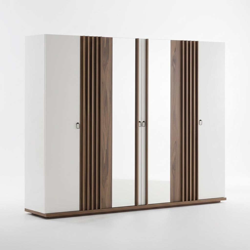 Wardrobe 6-door cabinet Cabinets Bedroom Furniture Mirror cabinet