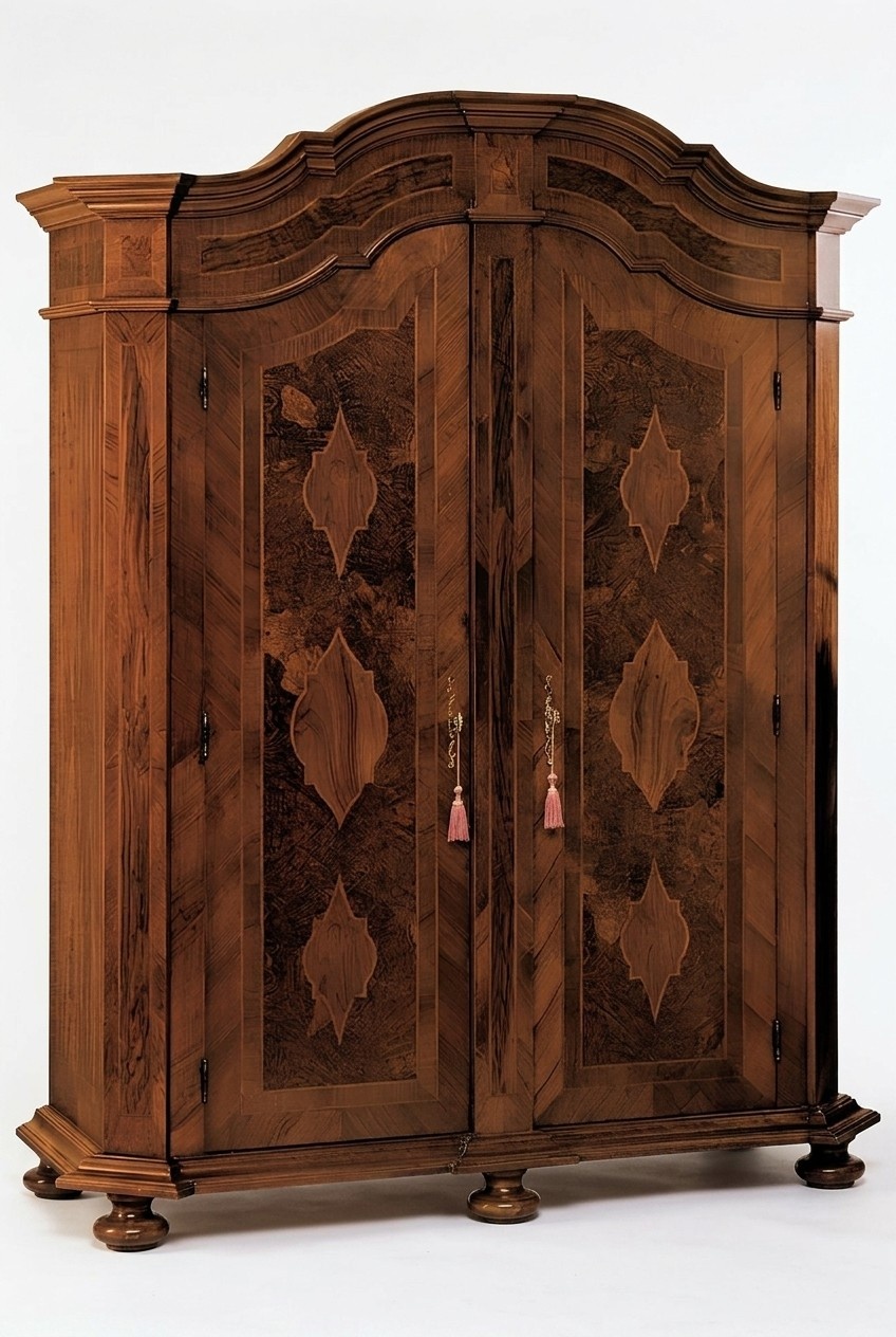 Wardrobe bedroom wardrobe living room solid wood Vaccari cav giovanni