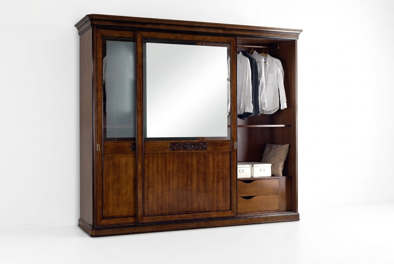 Wardrobe bedroom closet luxury Vaccari cav giovanni solid wood New
