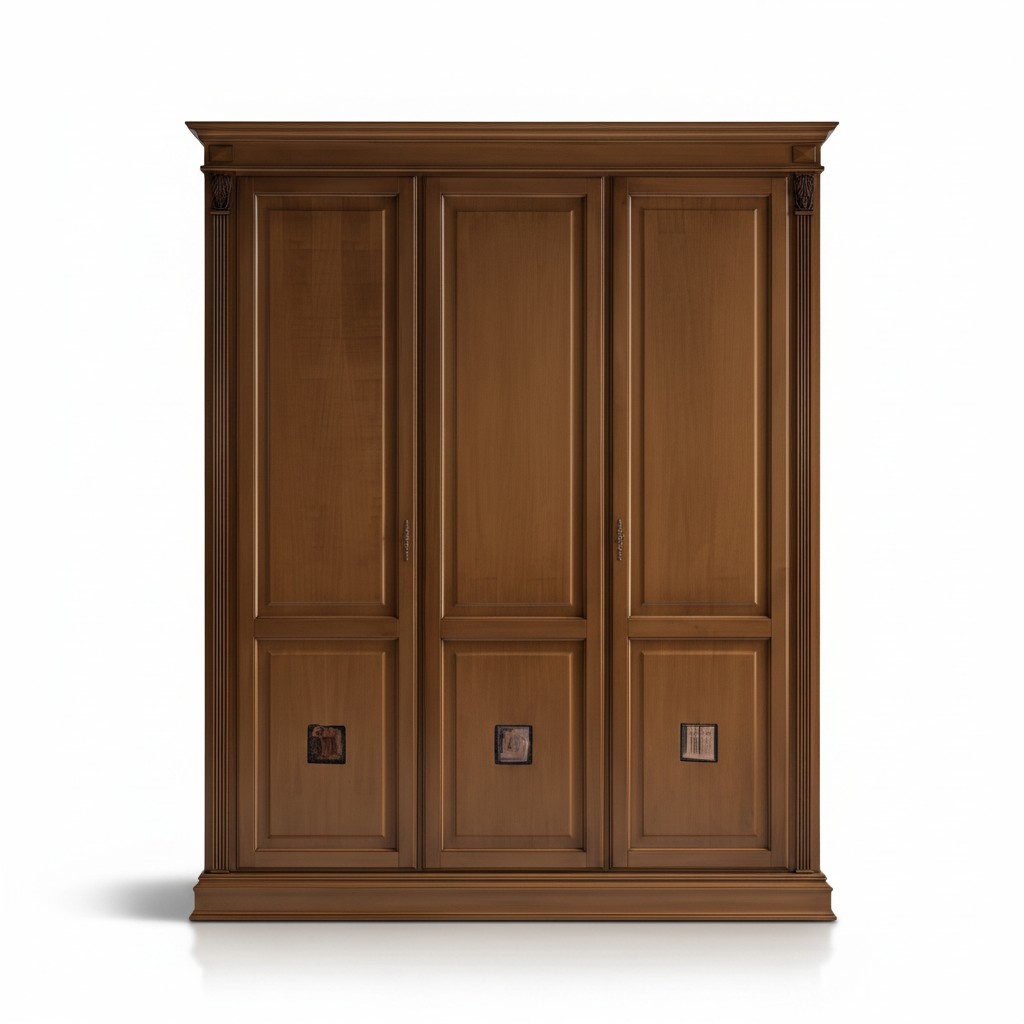 Wardrobe bedroom Real wood cabinet antique style baroque rococo cabinets new