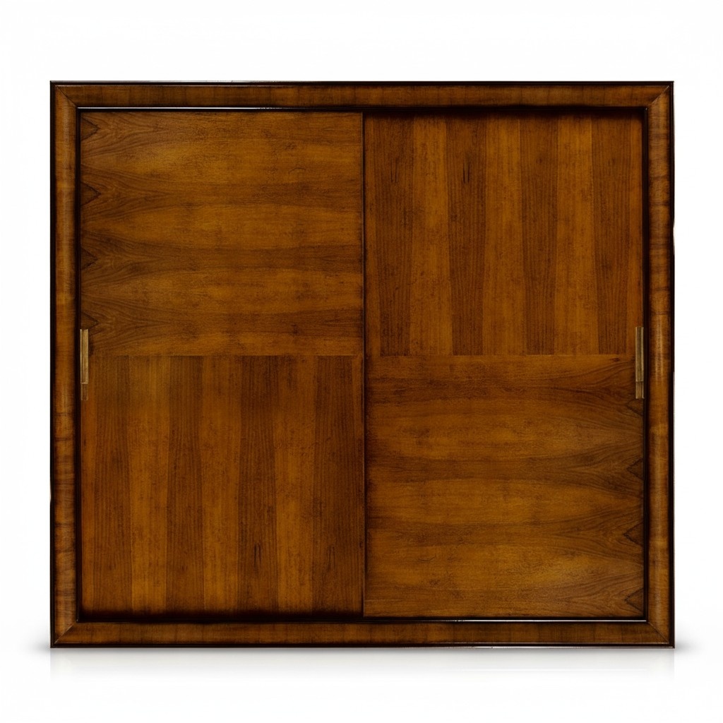 Brown Wooden Wardrobe Furniture Cabinet Design Luxury Sliding Door Cabinets New