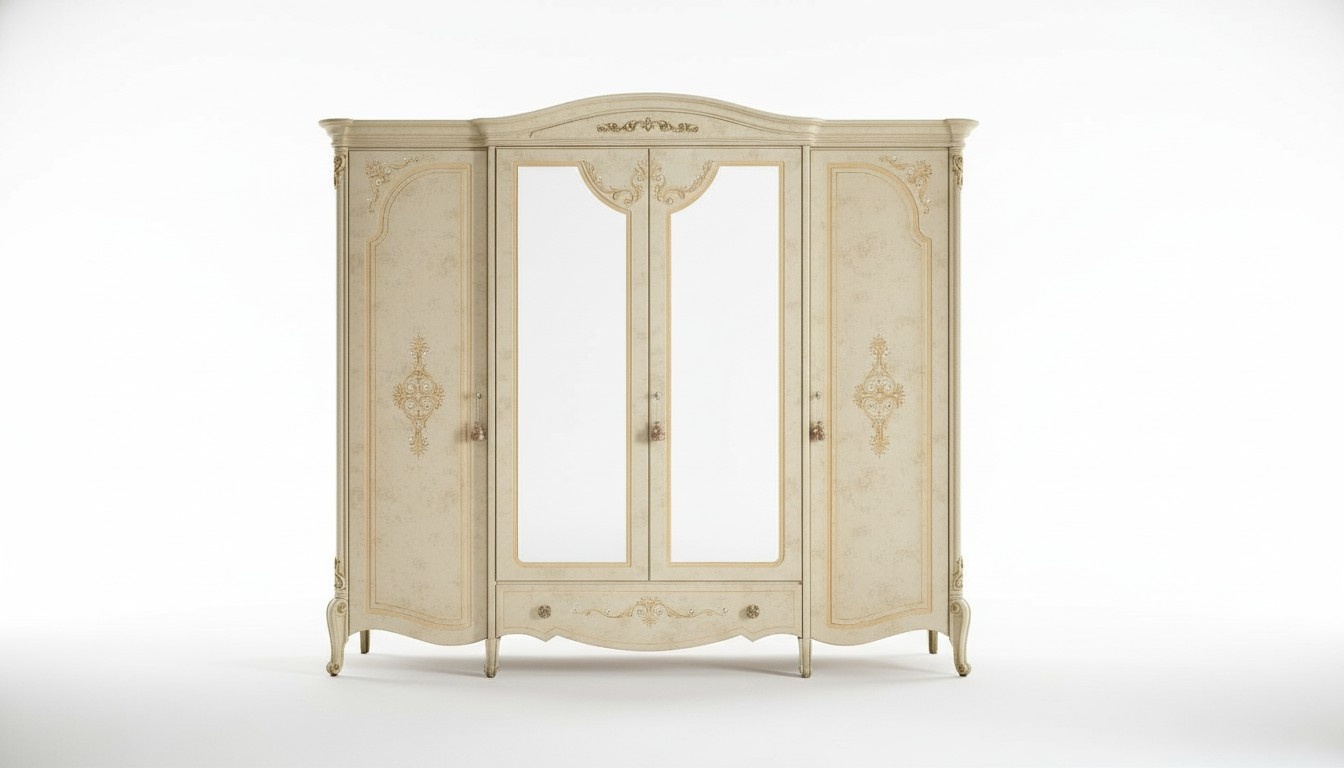 Wardrobe Cupboard Baroque Style Furniture Classic Bedroom Wardrobes Wood