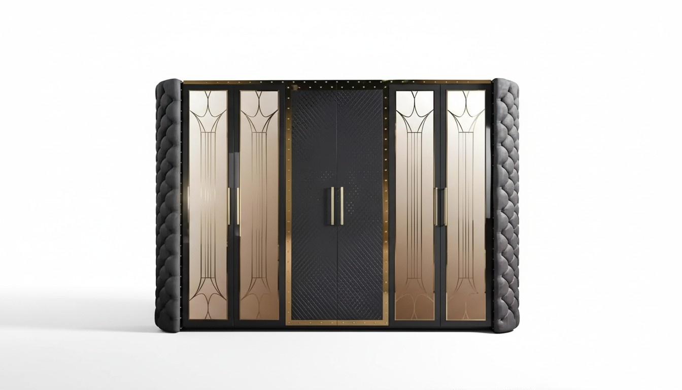 Wardrobe Wardrobe Chesterfield Designer Wardrobes Upholstered 315cm